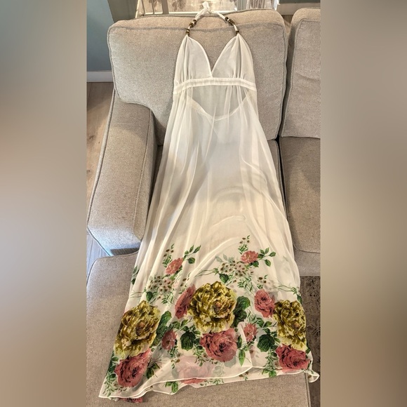 Dresses & Skirts - Floral Sheer Maxi Dress